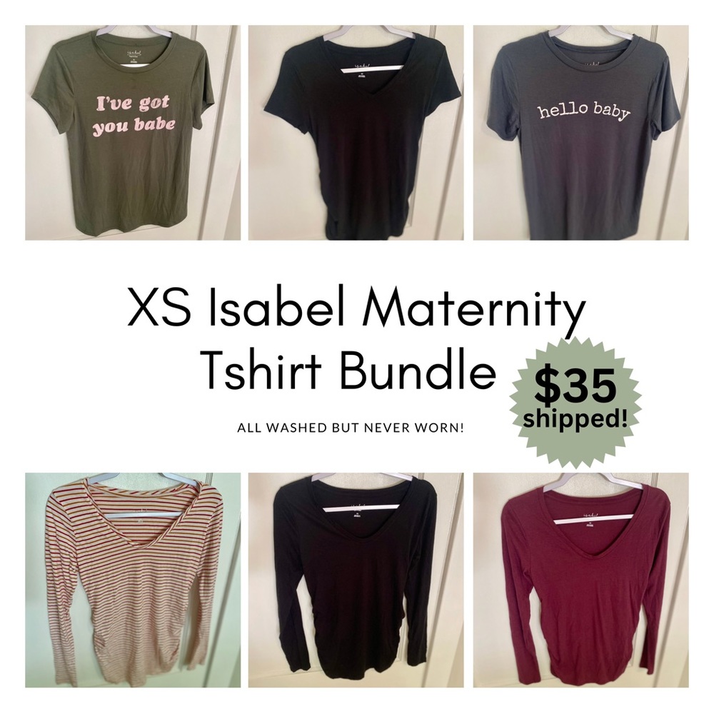 NWOT Extra Small Isabel Maternity T-Shirt Bundle